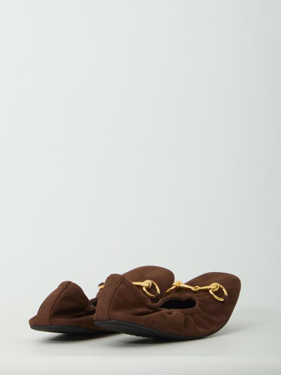 26FW 구찌 플랫 슈즈 875323AAEQY 2021 BROWN - GUCCI
