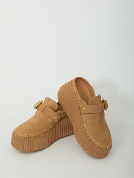 26FW 끌로에 뮬/슬리퍼 CH26A13CMS 207 BROWN - CHLOE