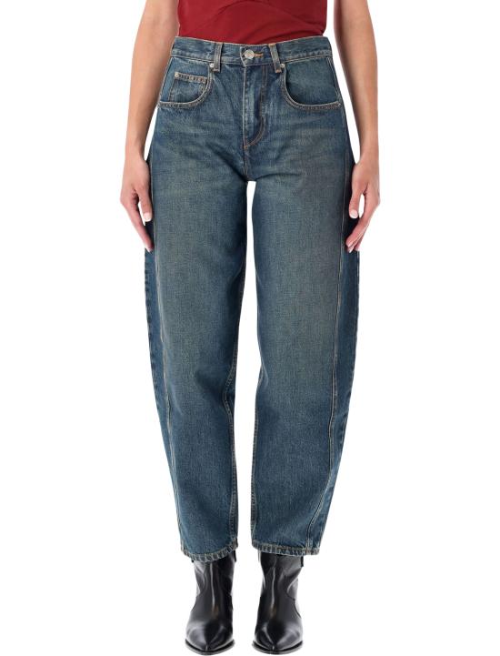 26FW 이자벨마랑 오리안 페이디드 데님 배럴 진 PA0584FAD1H04I 30FB FADED BLUE