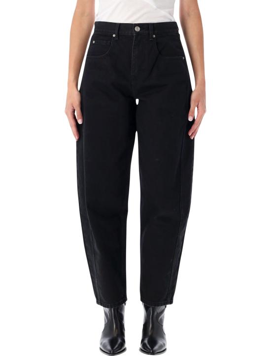 26FW 이자벨마랑 오리안 페이디드 데님 배럴 진 PA0584FAD1H04I 02FK FADED BLACK