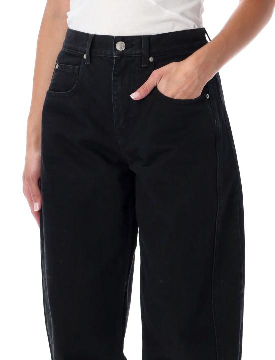 26FW 이자벨마랑 오리안 페이디드 데님 배럴 진 PA0584FAD1H04I 02FK FADED BLACK - ISABEL MARANT