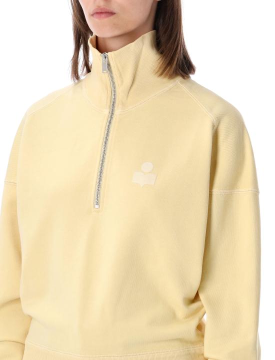 26FW 이자벨마랑에뚜왈 로스 코튼 스웨트셔츠 로스 코튼 스웨트셔츠 SW0093FAD1M04E LWEC LIGHT YELLOW ECRU - ISABEL MARANT ETOILE
