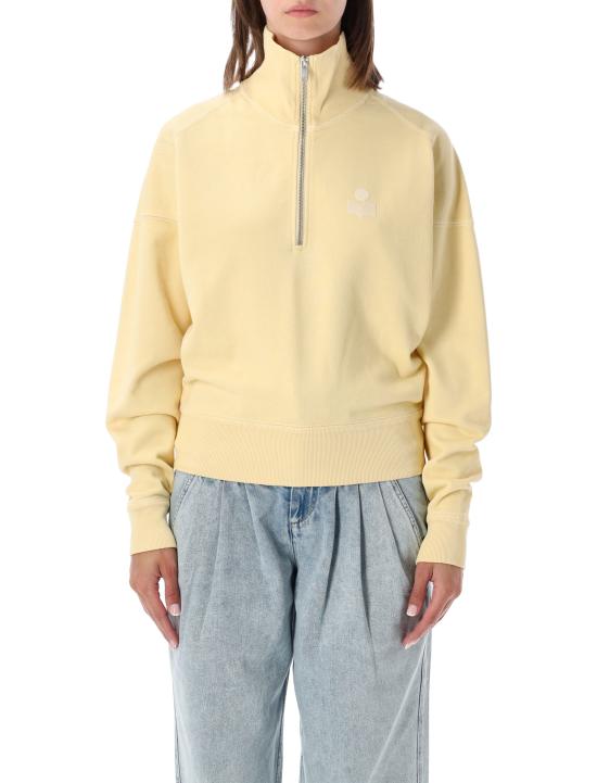 26FW 이자벨마랑에뚜왈 로스 코튼 스웨트셔츠 로스 코튼 스웨트셔츠 SW0093FAD1M04E LWEC LIGHT YELLOW ECRU