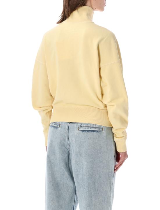 26FW 이자벨마랑에뚜왈 로스 코튼 스웨트셔츠 로스 코튼 스웨트셔츠 SW0093FAD1M04E LWEC LIGHT YELLOW ECRU - ISABEL MARANT ETOILE