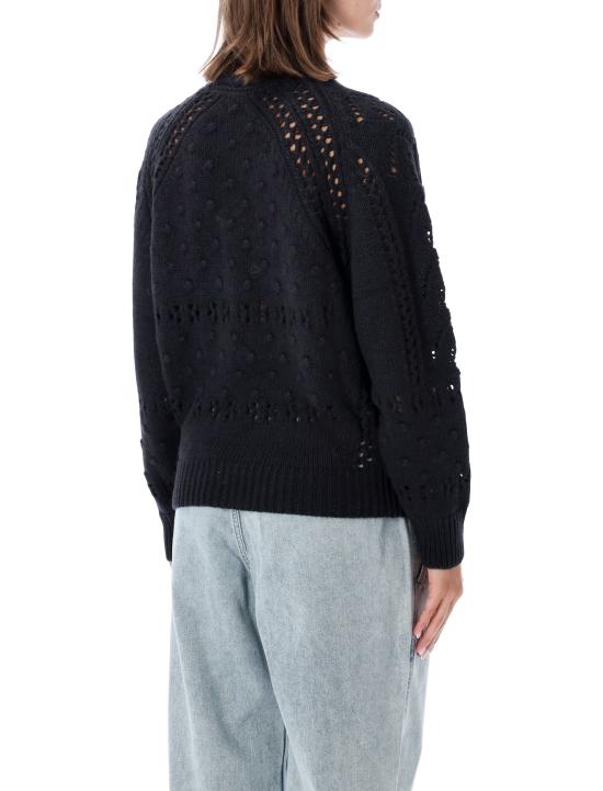 26FW 이자벨마랑에뚜왈 루체 풀오버 오픈워크 울 스웨터 PU0938FAD3L02E BKMD BLACK MIDNIGHT - ISABEL MARANT ETOILE