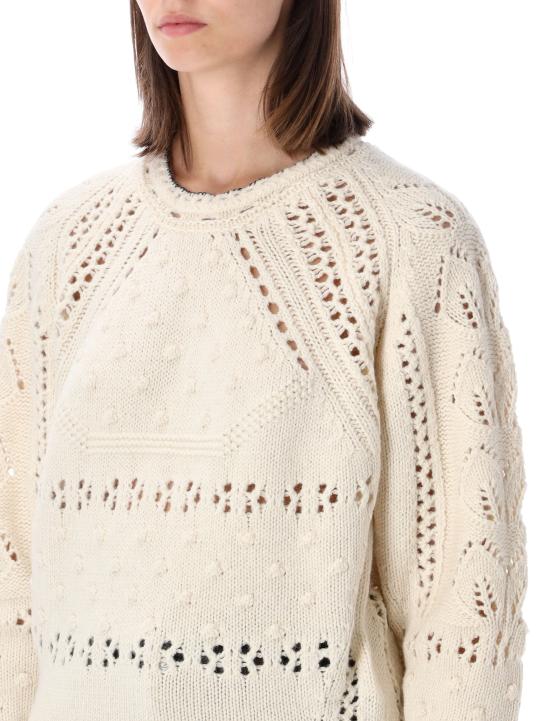 26FW 이자벨마랑에뚜왈 루체 풀오버 오픈워크 울 스웨터 PU0938FAD3L02E 23EC ECRU - ISABEL MARANT ETOILE