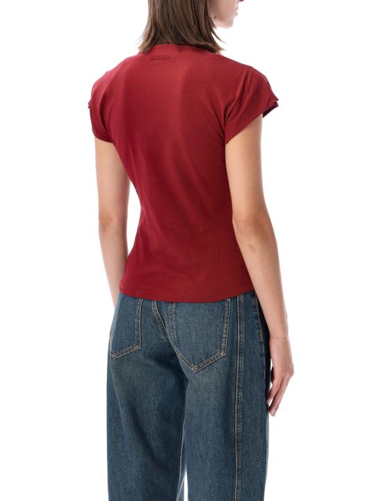 26FW 이자벨마랑에뚜왈 반팔 티셔츠 TS0341FAA1N41I 80DB DARK BURGUNDY - ISABEL MARANT ETOILE
