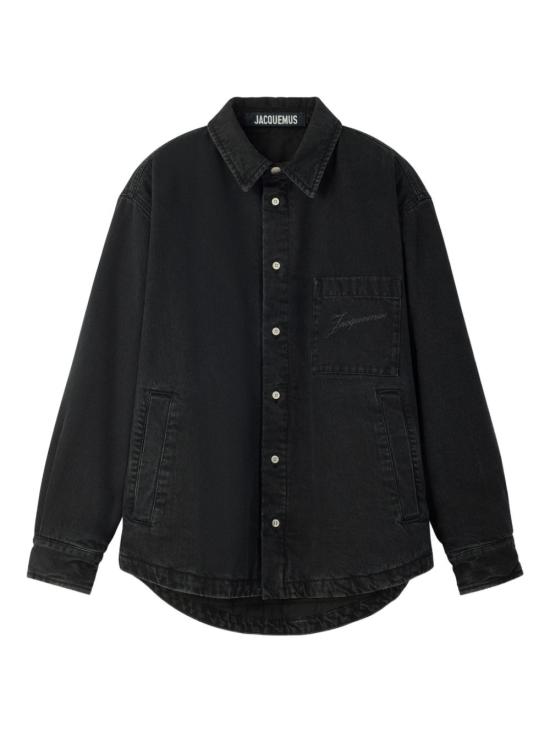 26FW 자크뮈스 라 슈미즈 불랑제 퍼프 오버셔츠 OUM00115AD00019 990 BLACK