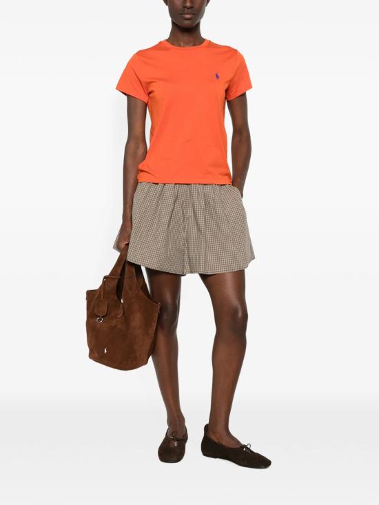26FW 폴로 랄프로렌 클래식 핏 포니 로고 자수 티셔츠 211B14605 028 YELLOW ORANGE - POLO RALPH LAUREN