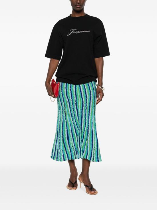 26FW 자크뮈스 자크뮈스 티셔츠 TSW00596AJ00289 990 BLACK - JACQUEMUS
