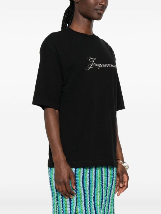 26FW 자크뮈스 자크뮈스 티셔츠 TSW00596AJ00289 990 BLACK - JACQUEMUS