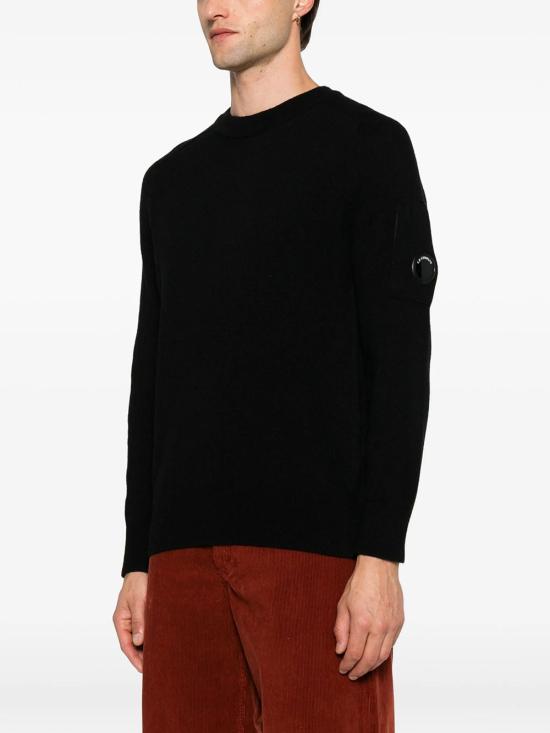 26FW 씨피 컴퍼니 스웨터 21CMKN085A110149A 999 BLACK - C.P. COMPANY