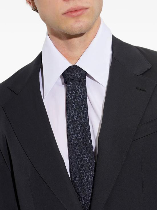 26FW 조르지오 아르마니 넥타이 GM000800TE22438 FB065 BLUE - GIORGIO ARMANI