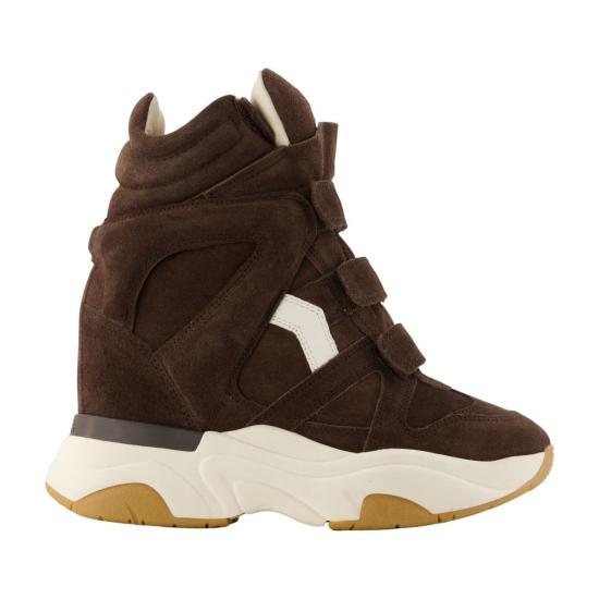 26FW 이자벨마랑 발스키 스웨이드 웨지 스니커즈 BK0009FAB4E10S CLMW BROWN