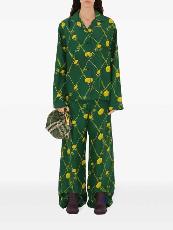  버버리 스트레이트 팬츠 8082994 DARK GREEN - BURBERRY
