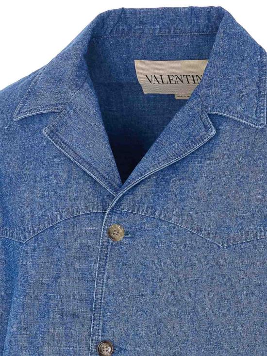 26SS 발렌티노 가라바니 반팔 셔츠 DBF20AL4558 BLUE - VALENTINO GARAVANI