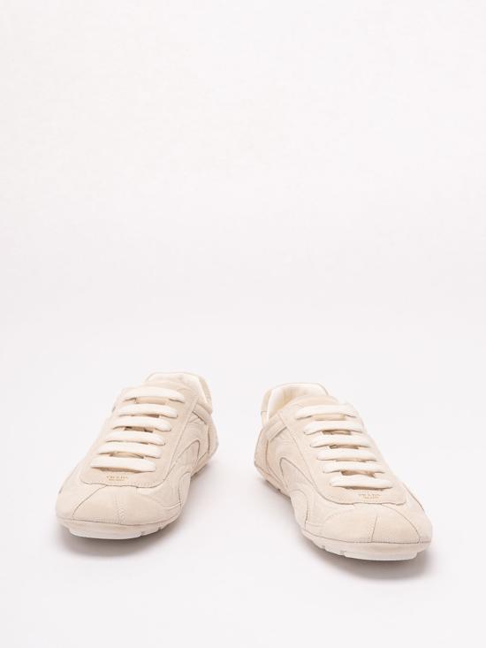 25FW 프라다 패널 레이스업 로우탑 스니커즈 4E1165D7RFG001F0304 CREAM - PRADA
