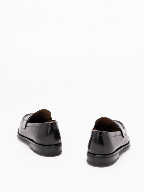 26FW 프라다 브러시드 가죽 트라이앵글 로고 로퍼 2DB201055FX001F0002 BLACK - PRADA