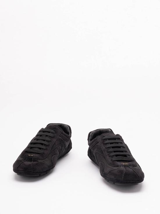 26SS 프라다 패널 레이스업 로우탑 스니커즈 4E1165D7RFG001F0002 BLACK - PRADA
