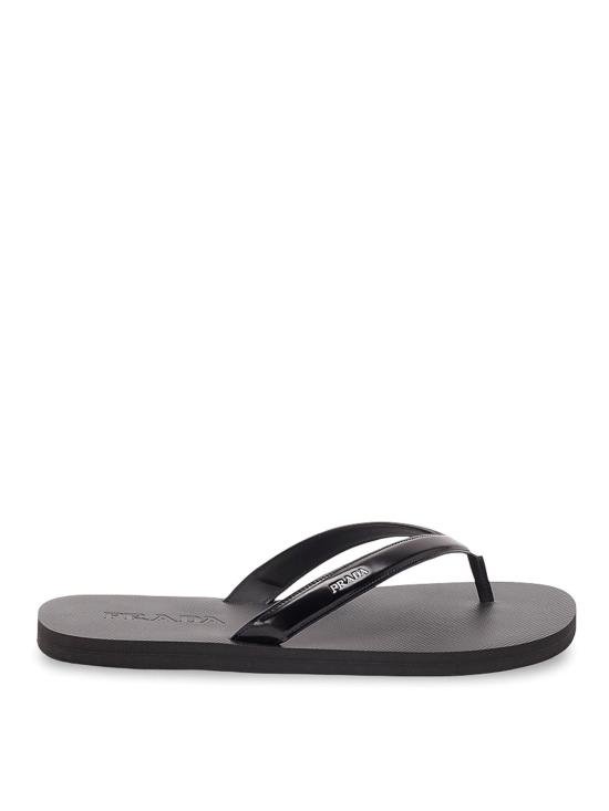 26SS 프라다 남성 브러시드 레더 플립플랍 2Y3162055FG001F0002 BLACK