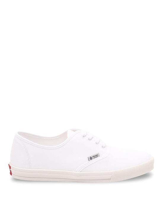 26SS 프라다 드릴 패브릭 스니커즈 2EE4673LKEFG000F0009 WHITE