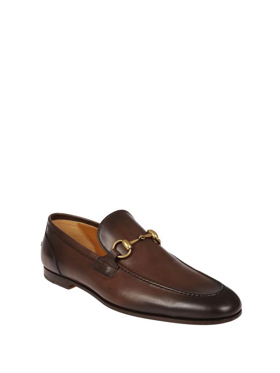 25SS 구찌 조던 레더 로퍼 406994BLM002024 DARK BROWN - GUCCI