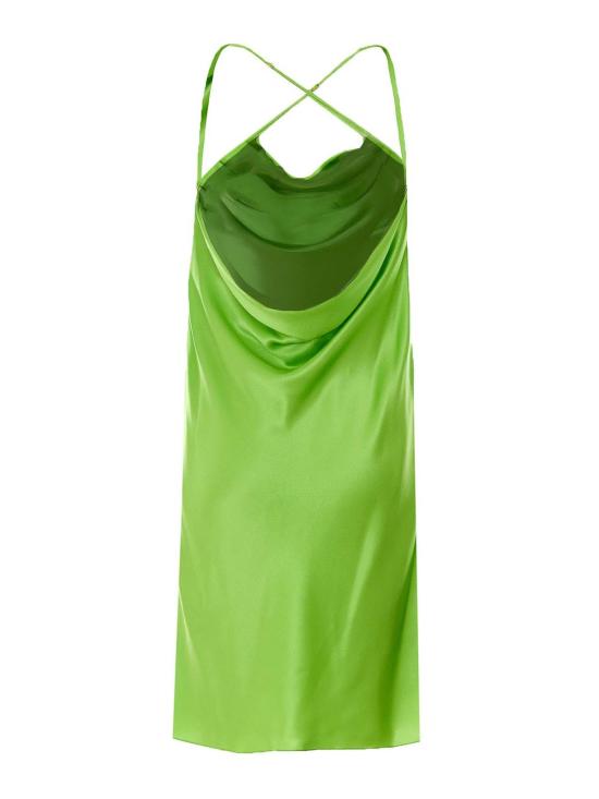 26SS 생로랑 미디 원피스 861314Y7G273104 GREEN - SAINT LAURENT