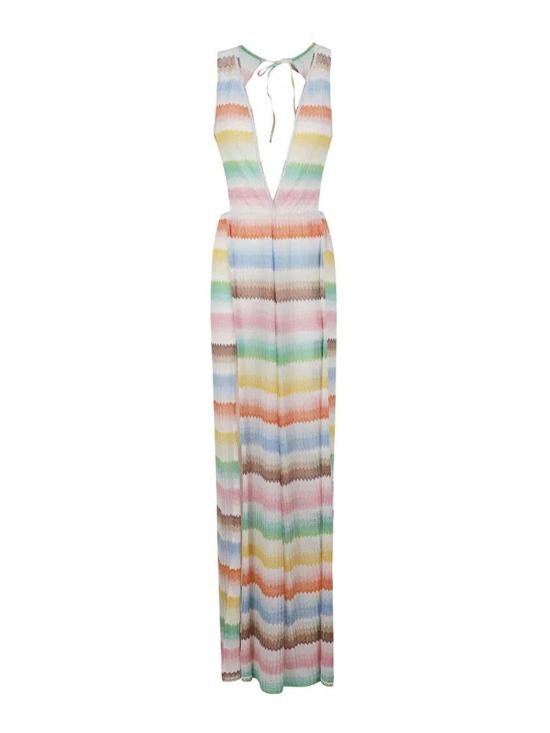 25FW 미소니 미디 원피스 29MC25SG04BR014GSM9X2 MULTICOLOUR