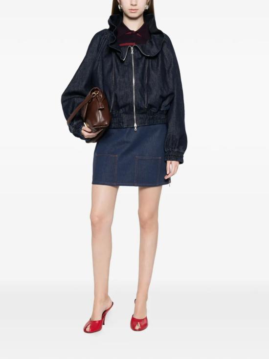 26SS 펜디 데님 스커트 FLQ608AOHSF0QB0 DARK BLUE - FENDI