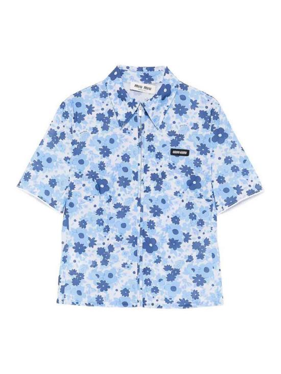 25FW 미우미우 셔츠 MK201919EXSOOOF0013 LIGHT BLUE