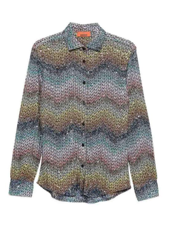 25FW 미소니 셔츠 29DS26SJ0ZBC0065SMSNS BLUE