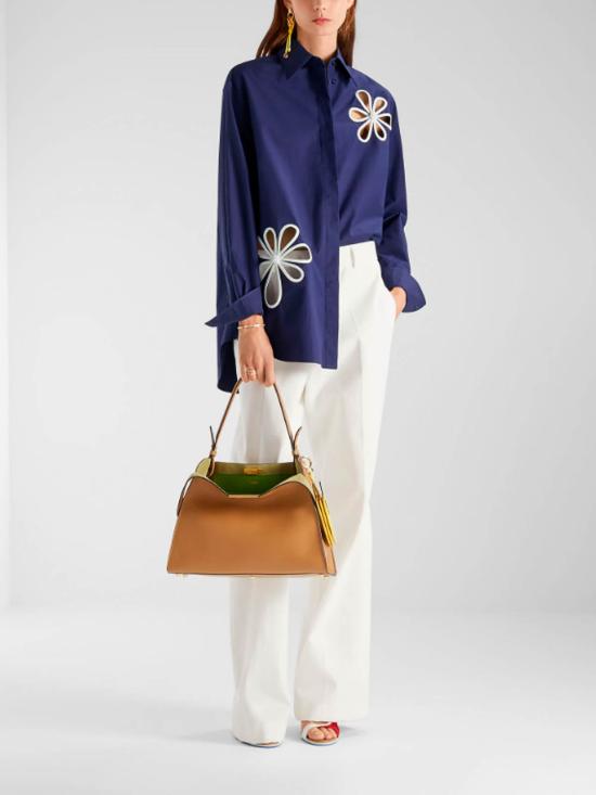  펜디 포플린 셔츠 FS8355AW7VF1W0A BLUE - FENDI