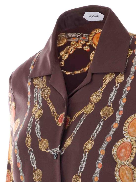 26SS 베르사체 블라우스 10242311A179525N940 BROWN - VERSACE
