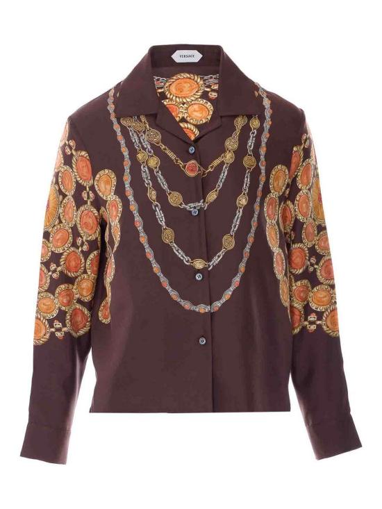 26SS 베르사체 블라우스 10242311A179525N940 BROWN