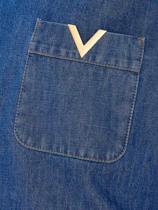 26SS 발렌티노 가라바니 데님 셔츠 DB03L9YA558 BLUE - VALENTINO GARAVANI