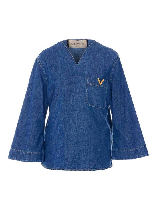 26SS 발렌티노 가라바니 데님 셔츠 DB03L9YA558 BLUE