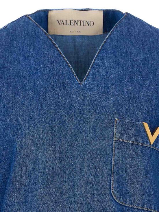 26SS 발렌티노 가라바니 데님 셔츠 DB03L9YA558 BLUE - VALENTINO GARAVANI