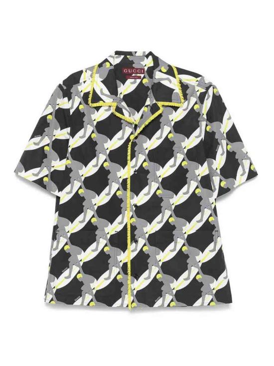 25SS 구찌 긴팔 셔츠 823738Z7AMZ1173 BLACK