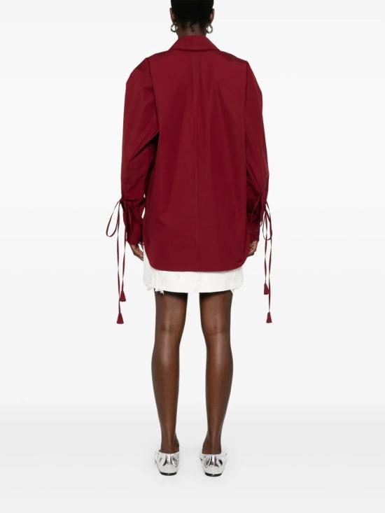 25SS 구찌 면 포플린 셔츠 830353Z7ADR6052 RED - GUCCI