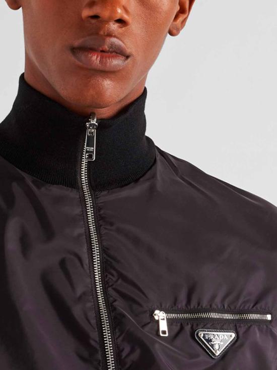 26FW 프라다 리버시블 울 나일론 자켓 UMC0961UPFSWMOF0002 BLACK - PRADA