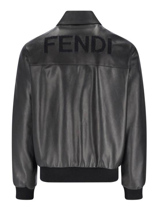 26SS 펜디 레더 블루종 FPJ139ATJZF0GME BLACK - FENDI