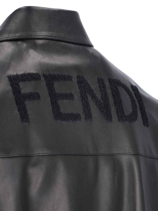 26SS 펜디 레더 블루종 FPJ139ATJZF0GME BLACK - FENDI