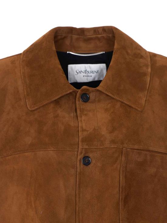 26SS 생로랑 무스탕 861396YCUM22705 BROWN - SAINT LAURENT
