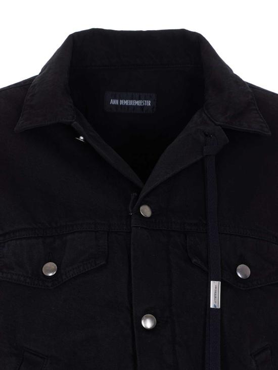 26SS 앤 드뮐미스터 스탠다드 라프 데님 자켓 스탠다드 라프 데님 자켓 12717FA038099 BLACK - ANN DEMEULEMEESTER