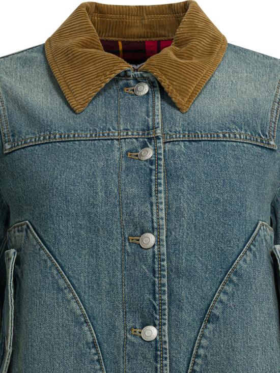 26SS 알렉산더 맥퀸 데님 자켓 852182QMAD04383 BLUE - ALEXANDER MCQUEEN