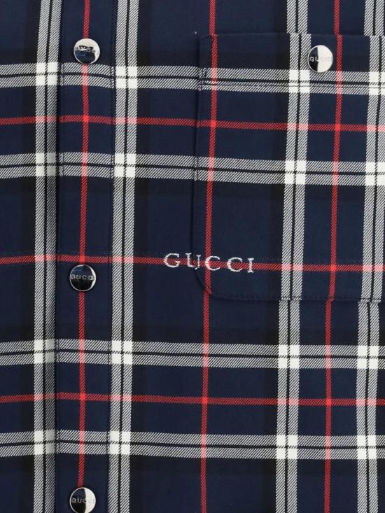 26SS 구찌 긴팔 셔츠 853013ZAUAC4069 BLUE - GUCCI