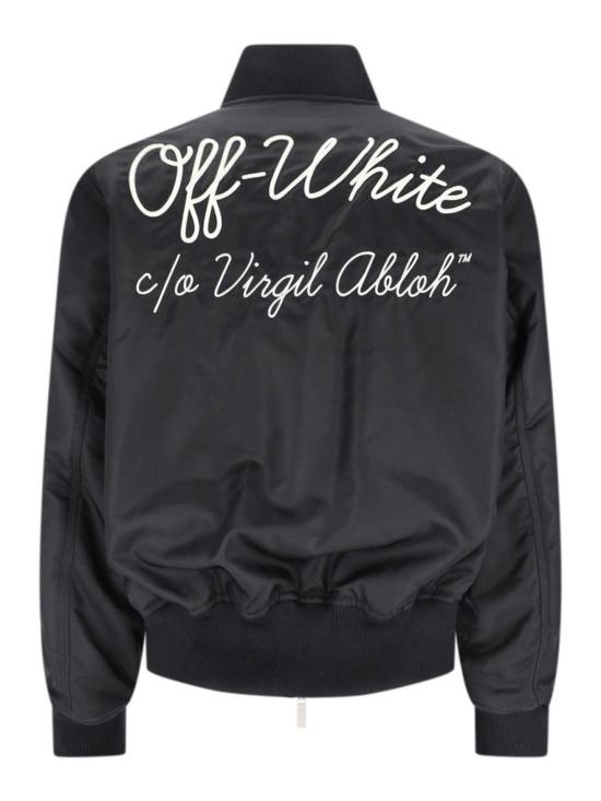 26SS 오프화이트 봄버 자켓 OMEH05EC99FAB0021001 BLACK - OFF WHITE