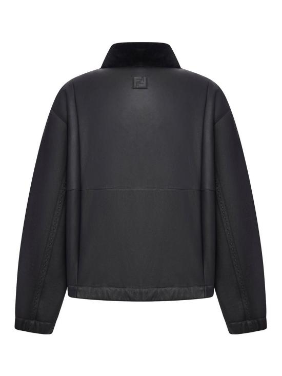 25FW 펜디 가죽 자켓 FM0260AQOMF0GME BLACK - FENDI