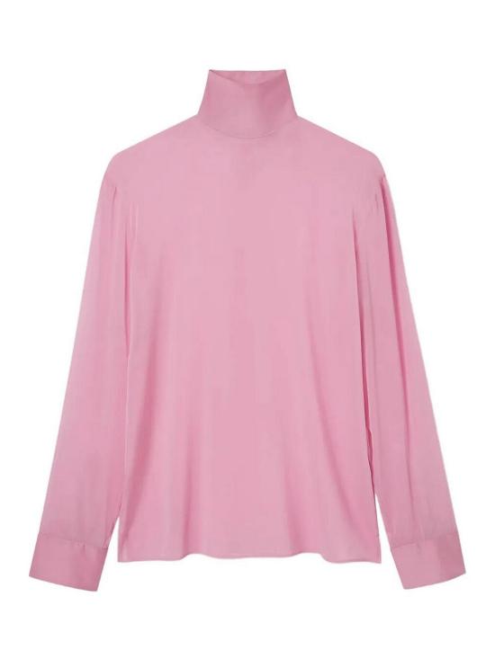 25FW 구찌 실크 스트레치 쉬폰 셔츠 850332ZAPE45274 FUCHSIA