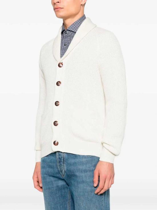 26SS 브루넬로 쿠치넬리 잉글리시 립 래글런 가디건 MNI708606C2723 WHITE - BRUNELLO CUCINELLI
